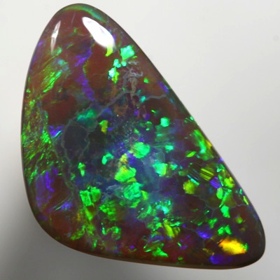 SOLID BLACK OPAL Top Quality. Flag Harlequin pattern, Crispy bright fire. SEE VIDEO